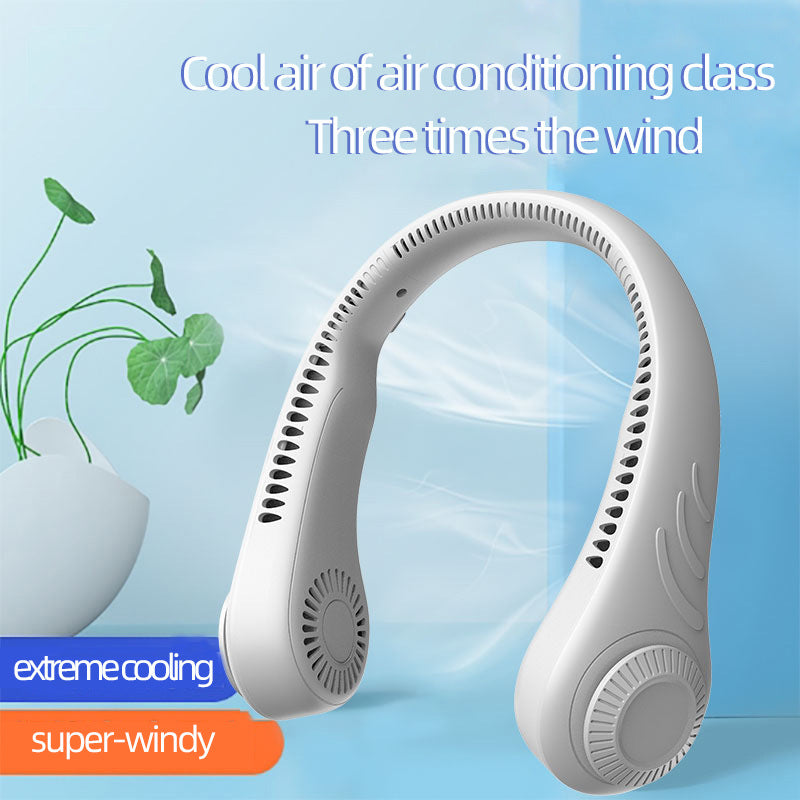 Portable USB Charging Bladeless Mini Neck Fan
