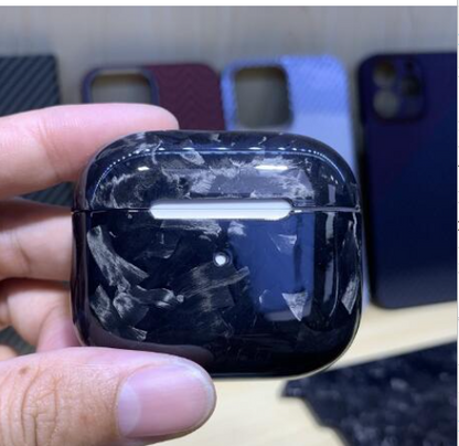 Carbon-Fiber-Style Case for AirPods Pro 2 and AirPods 3