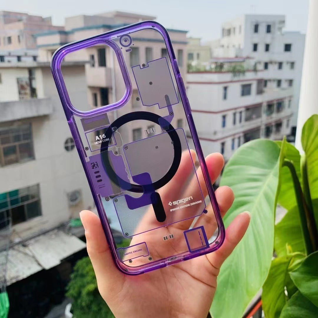 Transparent Magnetic iPhone Case for Multiple Models