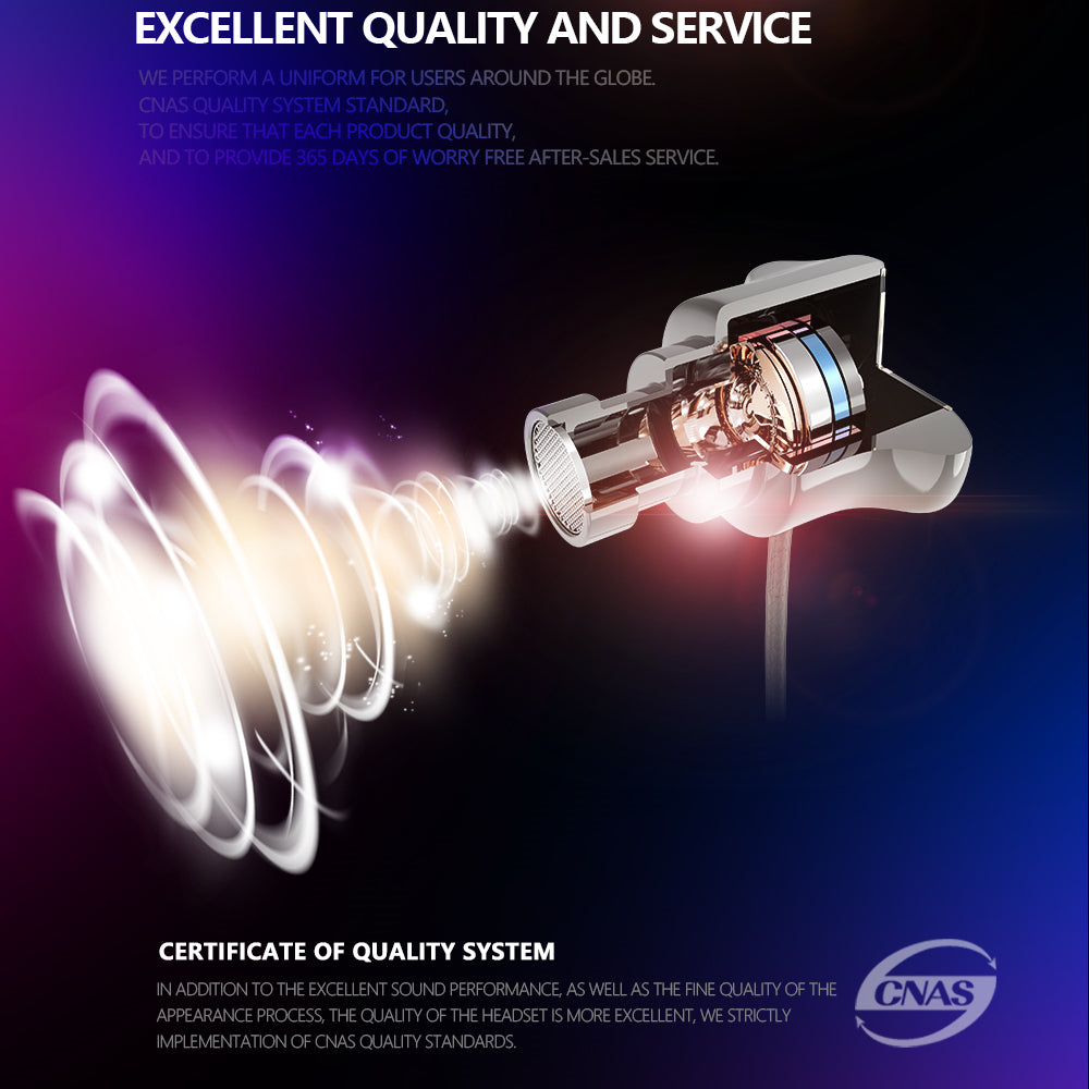 Metal In-Ear Headphones with Microphone